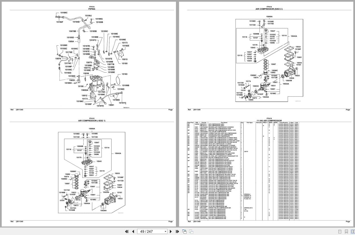 Mitsubishi Fuso Truck FP418 Euro Spare Parts Catalog (2)