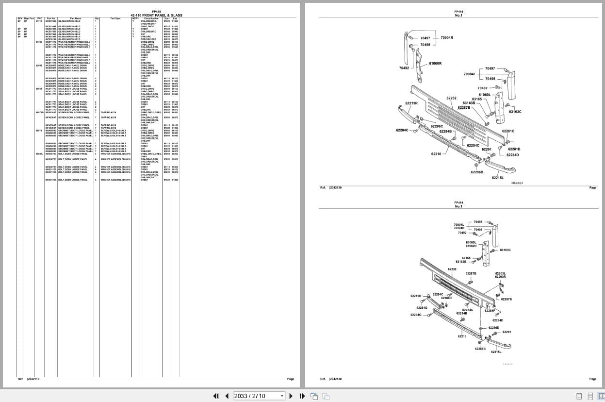Mitsubishi Fuso Truck FP419 Spare Parts Catalog (2)