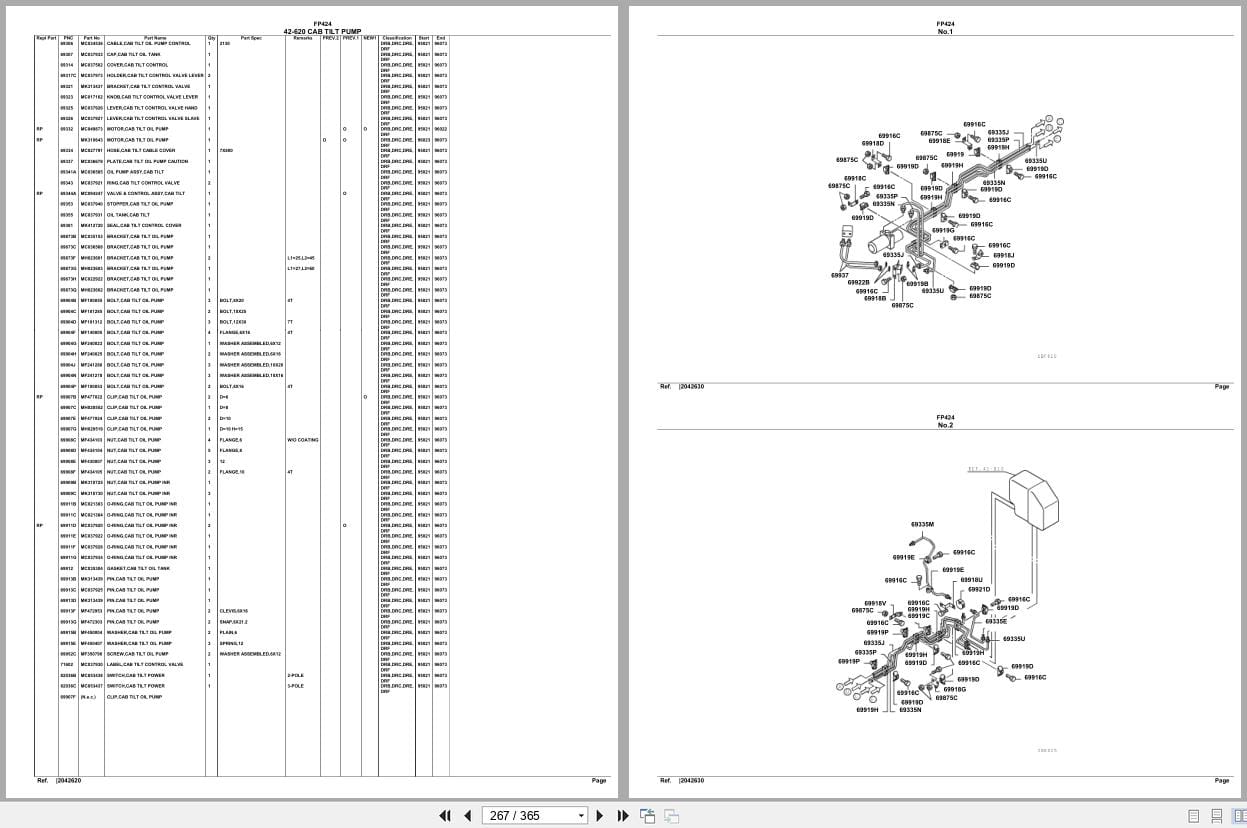 Mitsubishi Fuso Truck FP424 Spare Parts Catalog (2)