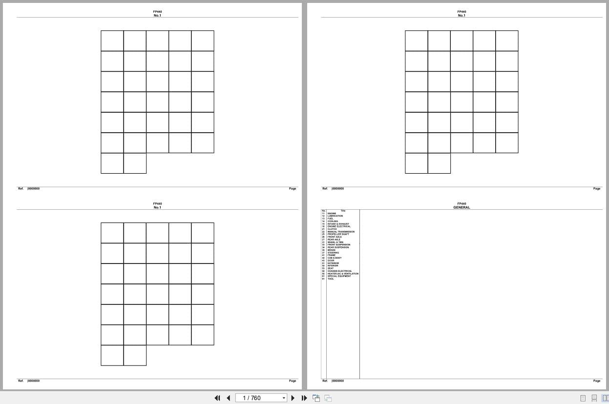 Mitsubishi Fuso Truck FP440 Spare Parts Catalog (1)
