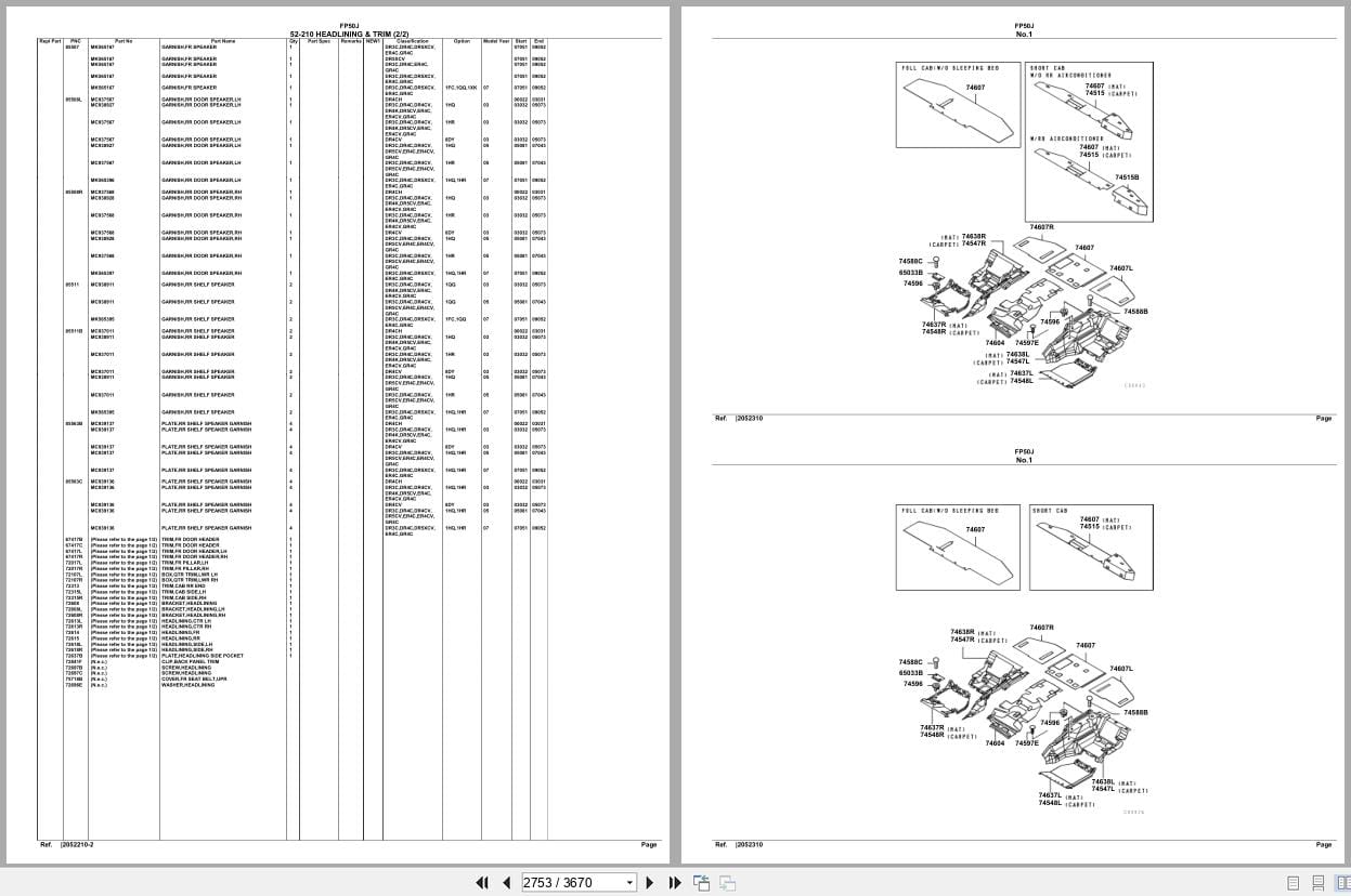 Mitsubishi Fuso Truck FP50J Spare Parts Catalog (2)