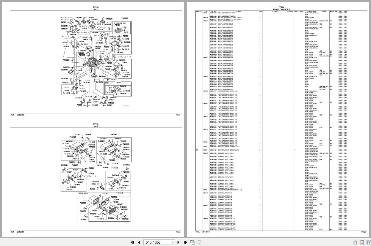 Mitsubishi Fuso Truck FP50L Spare Parts Catalog (2)
