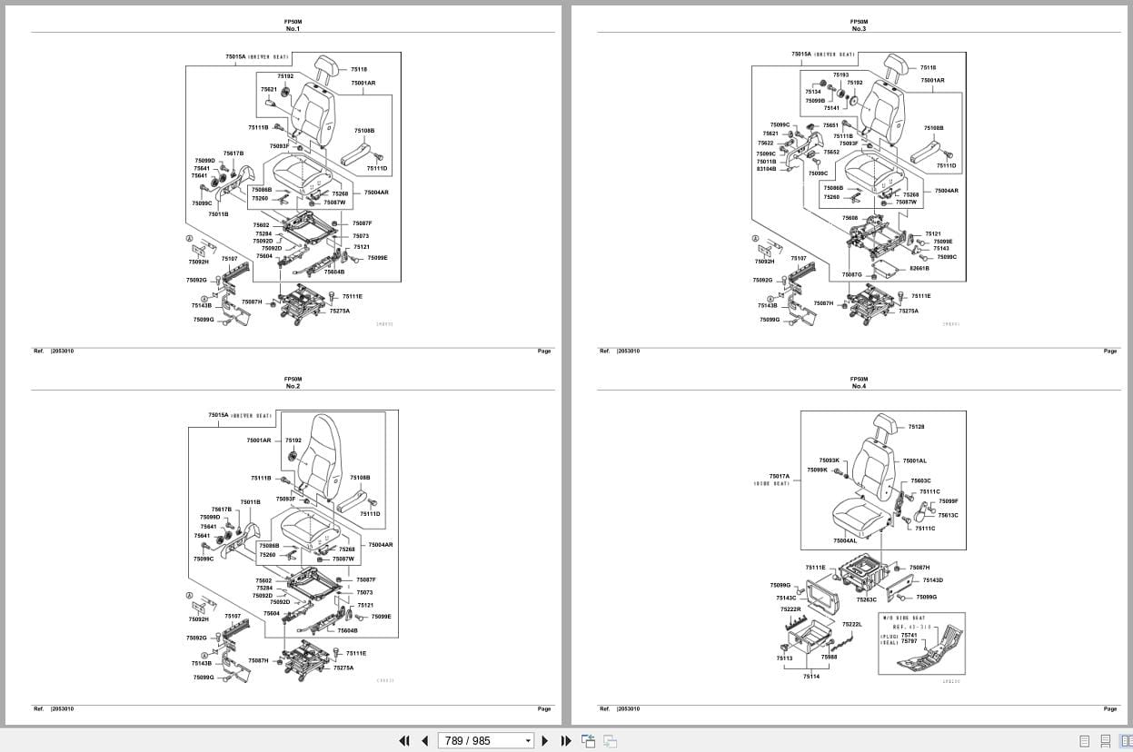 Mitsubishi Fuso Truck FP50M Spare Parts Catalog (2)
