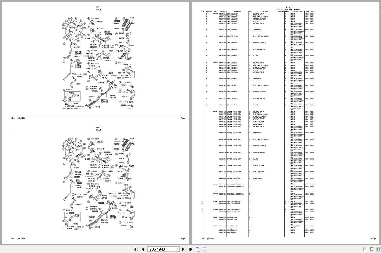 Mitsubishi Fuso Truck FP512 Spare Parts Catalog (2)