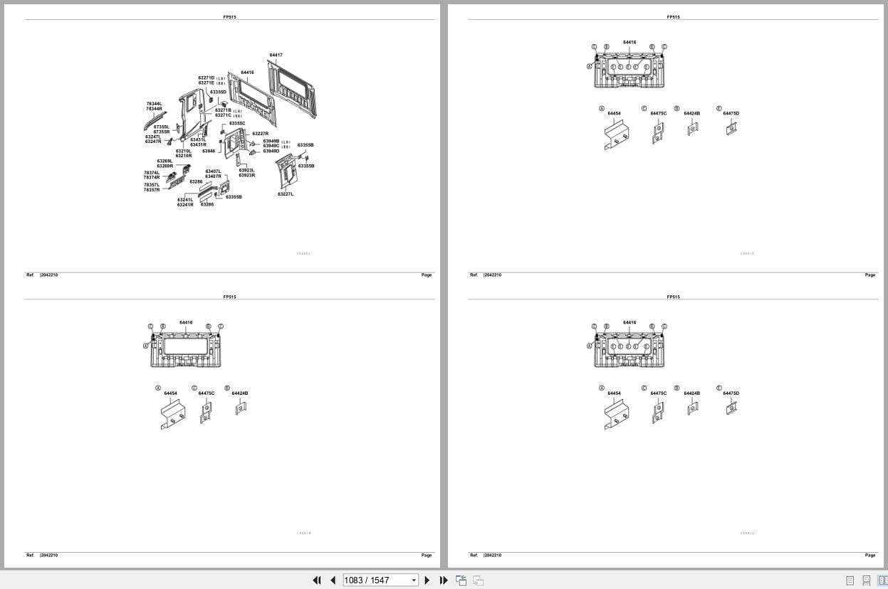 Mitsubishi Fuso Truck FP515 GXP Spare Parts Catalog (2)