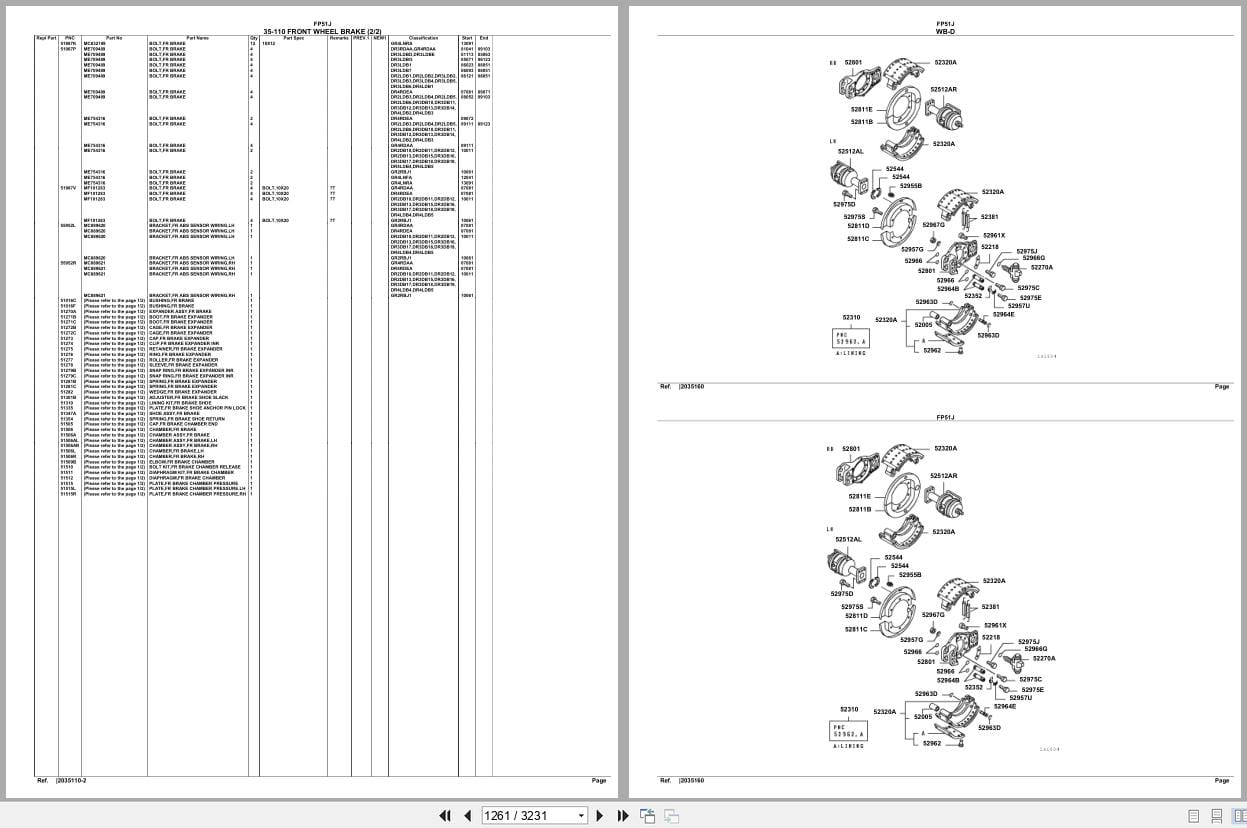 Mitsubishi Fuso Truck FP51J GXP Spare Parts Catalog (2)