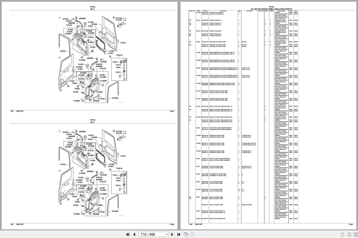 Mitsubishi Fuso Truck FP540 Spare Parts Catalog (2)