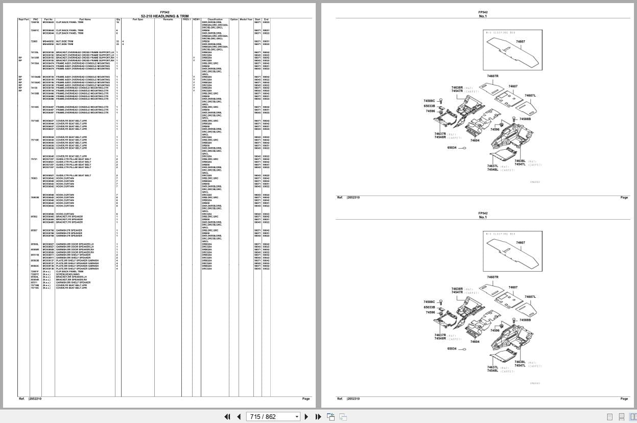 Mitsubishi Fuso Truck FP542 Spare Parts Catalog (2)