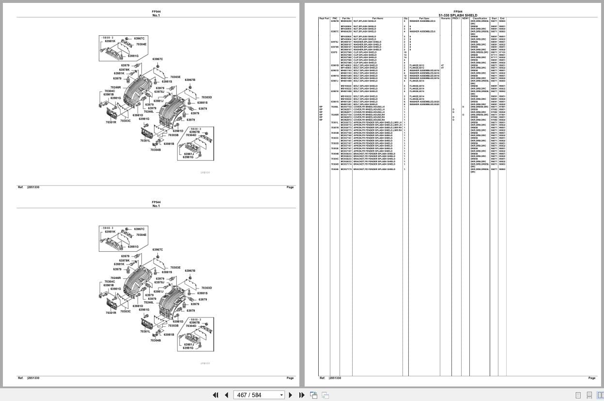 Mitsubishi Fuso Truck FP544 Spare Parts Catalog (2)