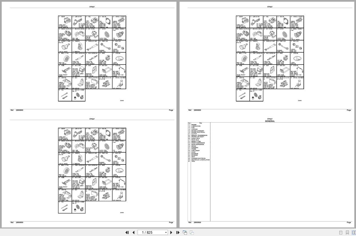 Mitsubishi Fuso Truck FP547 GXP Spare Parts Catalog (1)