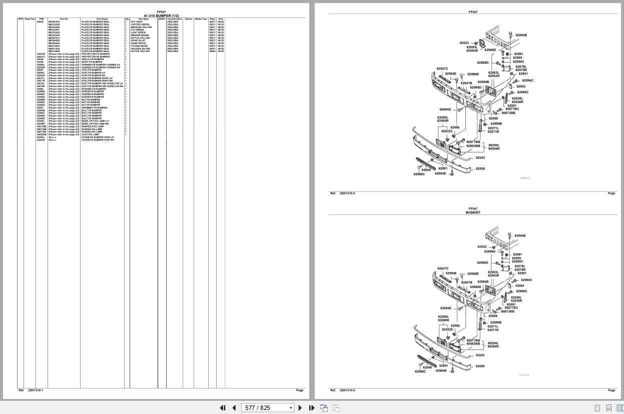 Mitsubishi Fuso Truck FP547 GXP Spare Parts Catalog (2)