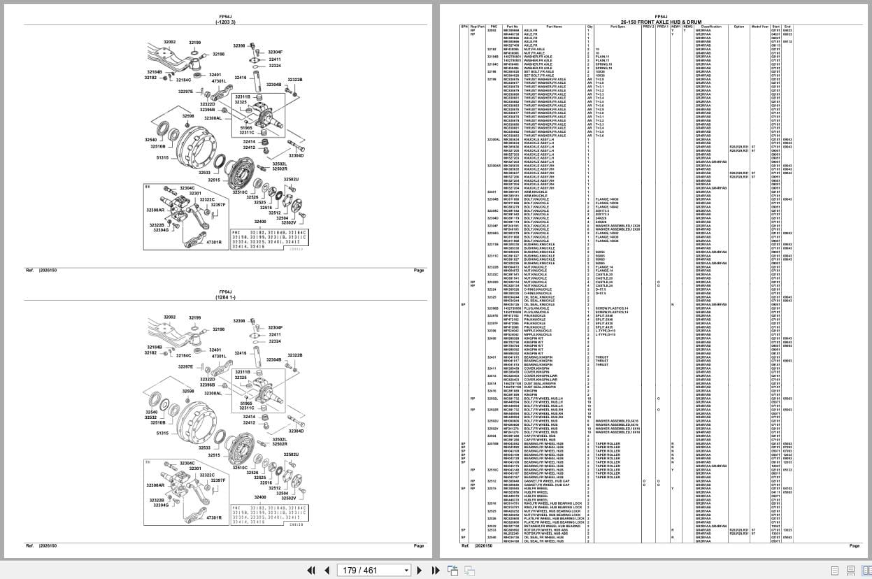 Mitsubishi Fuso Truck FP54J GXP Spare Parts Catalog (2)