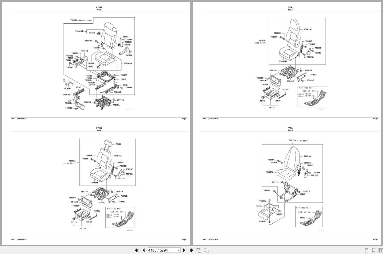 Mitsubishi Fuso Truck FP54J Spare Parts Catalog (2)