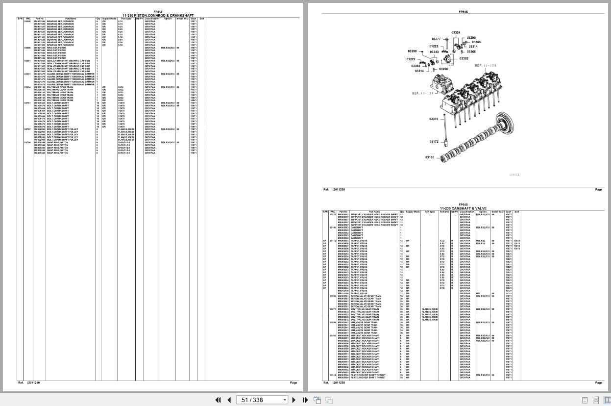 Mitsubishi Fuso Truck FP54S GXP Spare Parts Catalog (2)