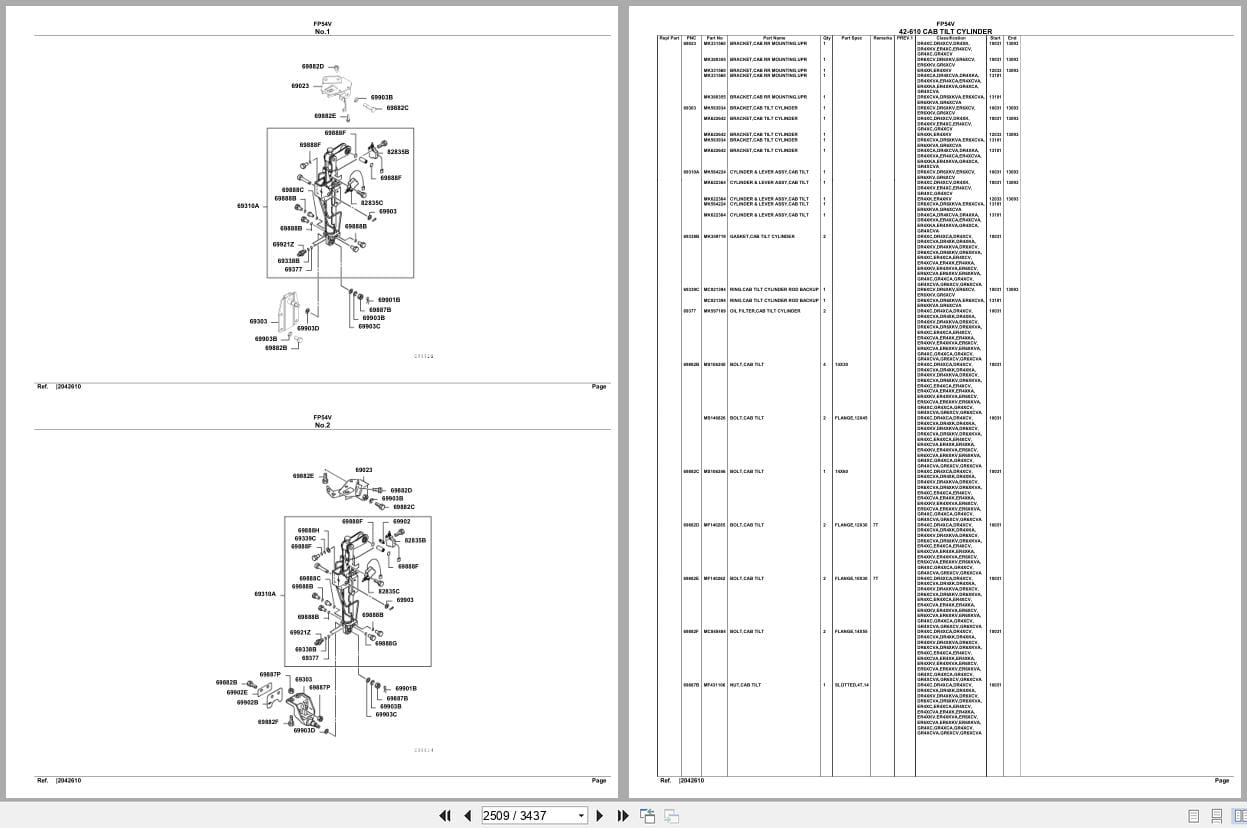 Mitsubishi Fuso Truck FP54V Spare Parts Catalog (2)