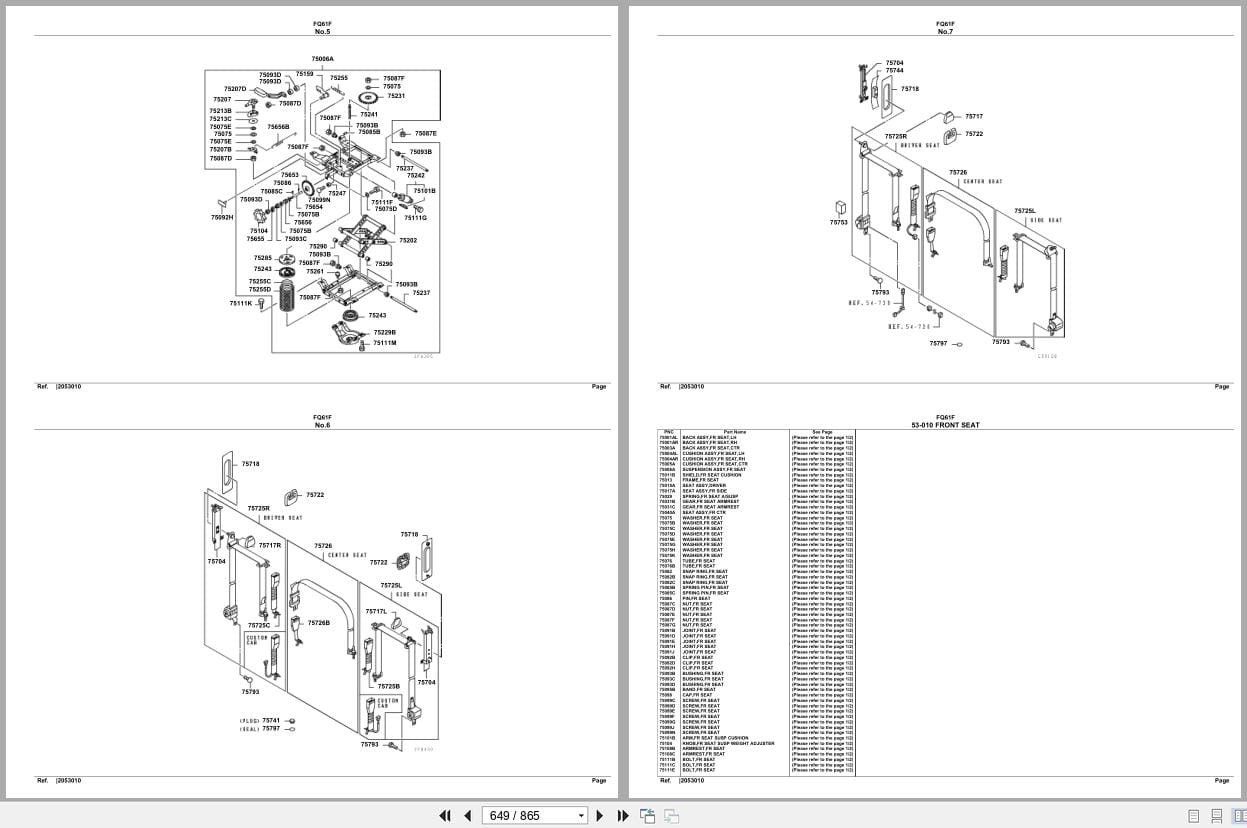 Mitsubishi Fuso Truck FQ61F Spare Parts Catalog (2)
