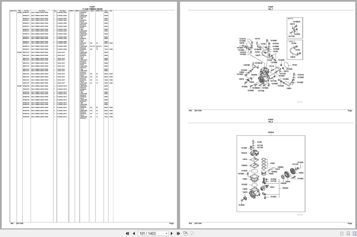 Mitsubishi Fuso Truck FQ62F Spare Parts Catalog (2)