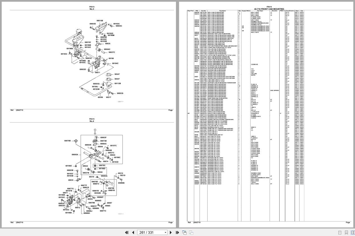 Mitsubishi Fuso Truck FR415 Spare Parts Catalog (2)