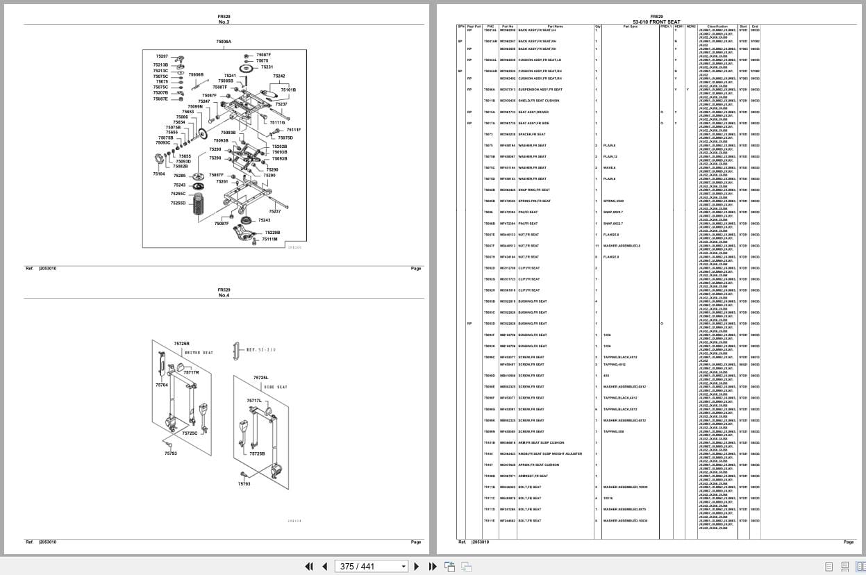 Mitsubishi Fuso Truck FR529 Spare Parts Catalog (2)