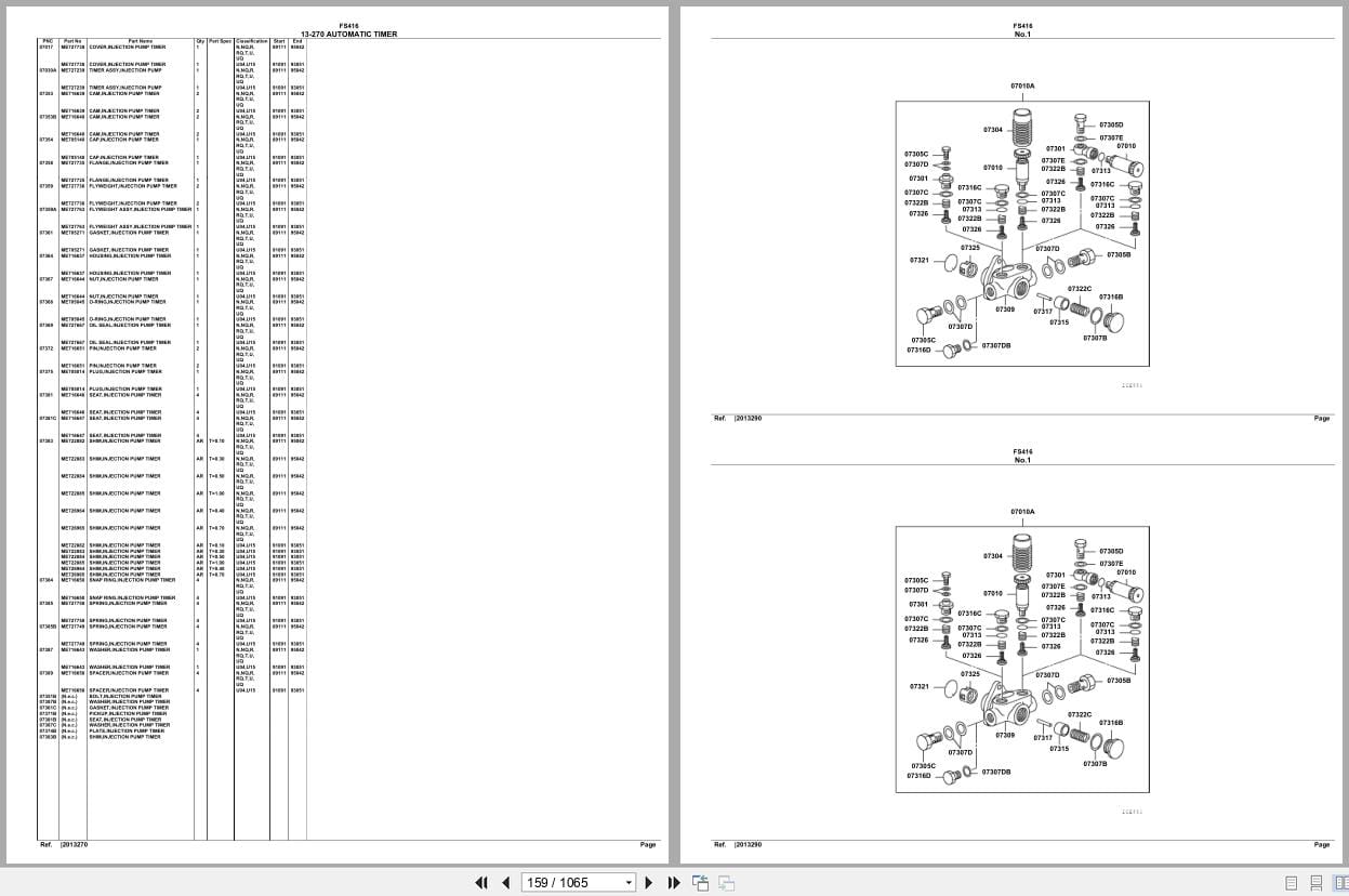 Mitsubishi Fuso Truck FS416 Spare Parts Catalog (2)