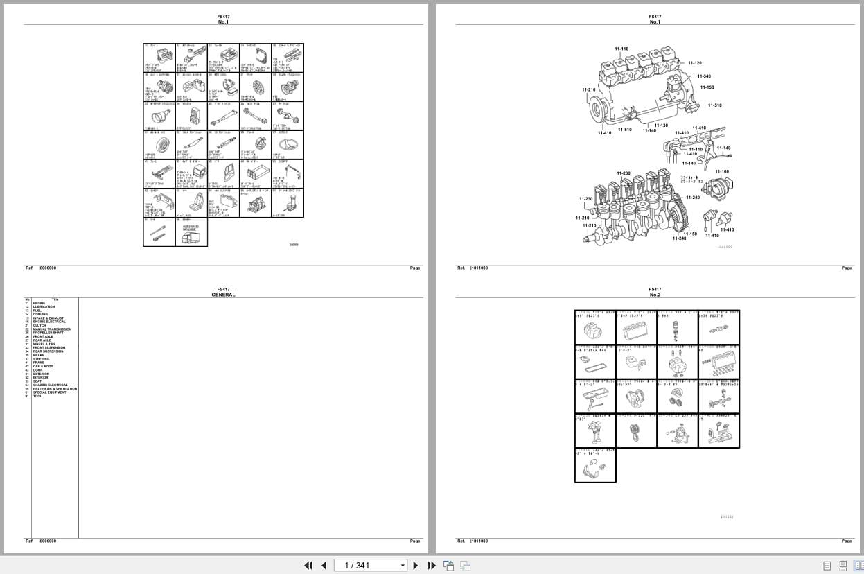 Mitsubishi Fuso Truck FS417 Spare Parts Catalog (1)