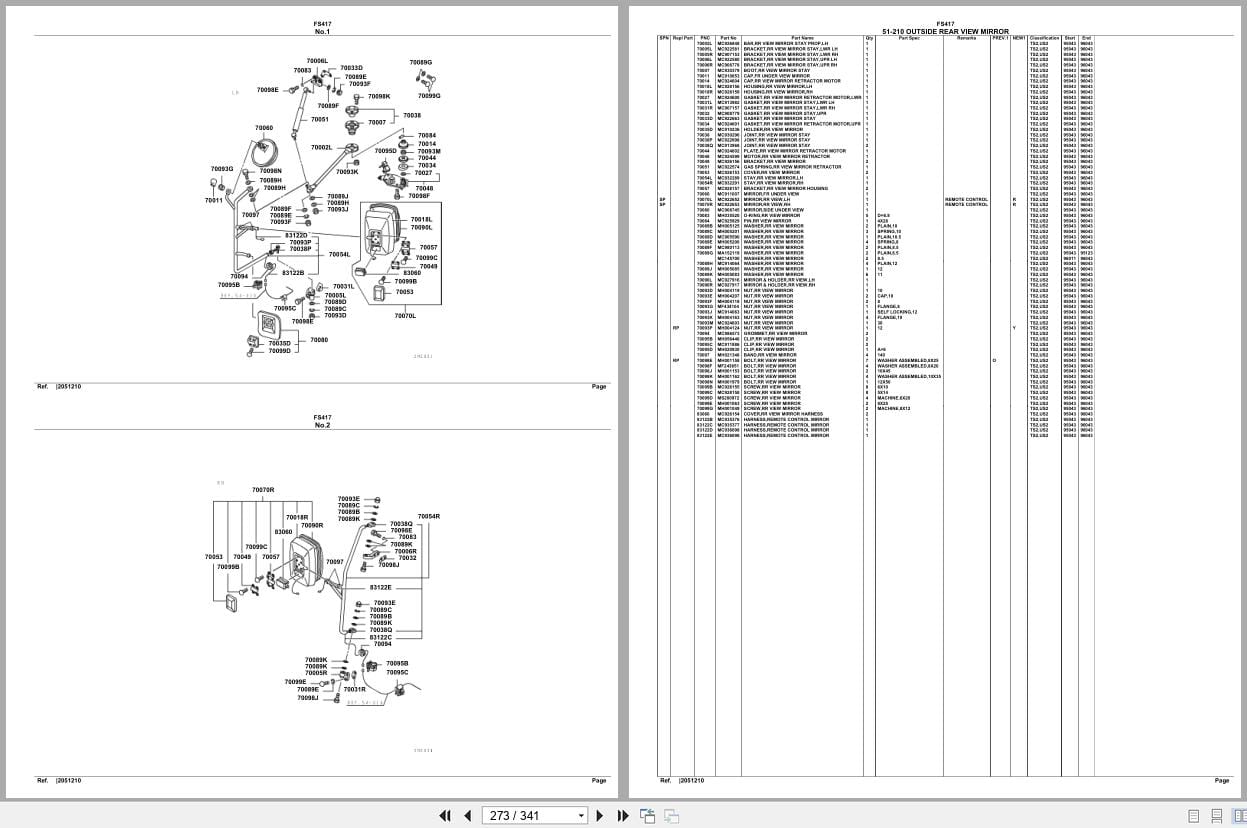 Mitsubishi Fuso Truck FS417 Spare Parts Catalog (2)