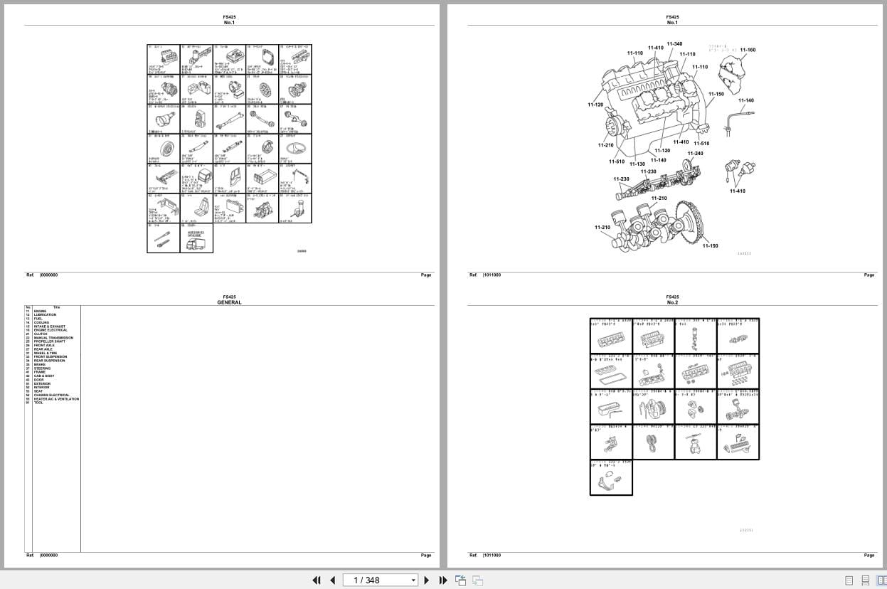 Mitsubishi Fuso Truck FS425 Spare Parts Catalog (1)