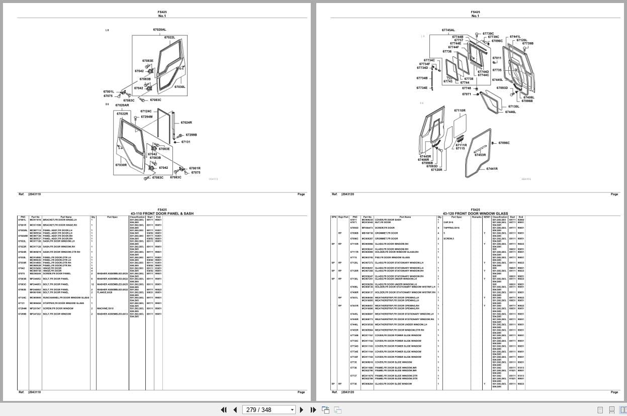 Mitsubishi Fuso Truck FS425 Spare Parts Catalog (2)