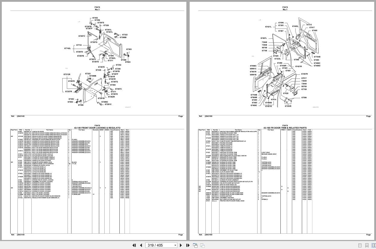 Mitsubishi Fuso Truck FS478 Spare Parts Catalog (2)