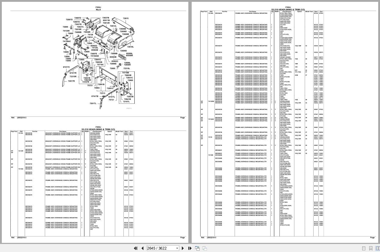 Mitsubishi Fuso Truck FS50J Spare Parts Catalog (2)