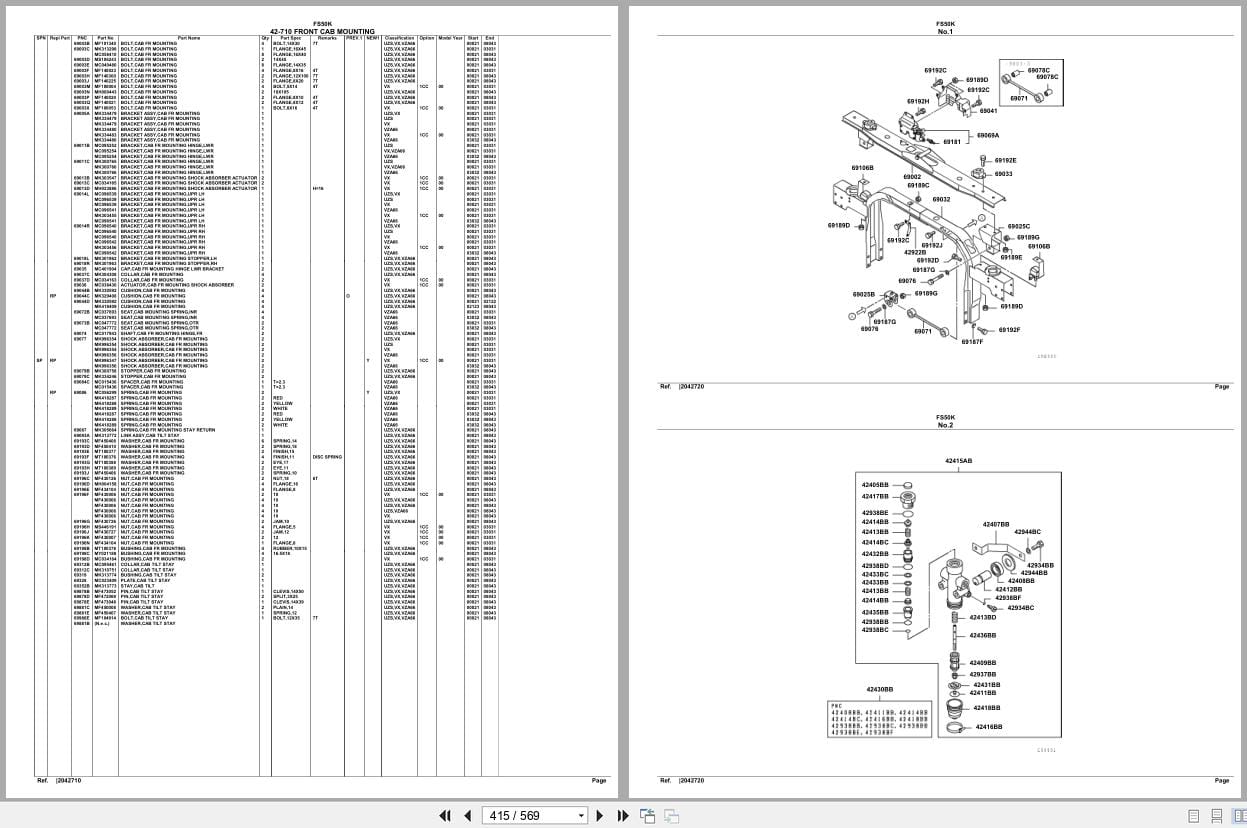Mitsubishi Fuso Truck FS50K Spare Parts Catalog (2)