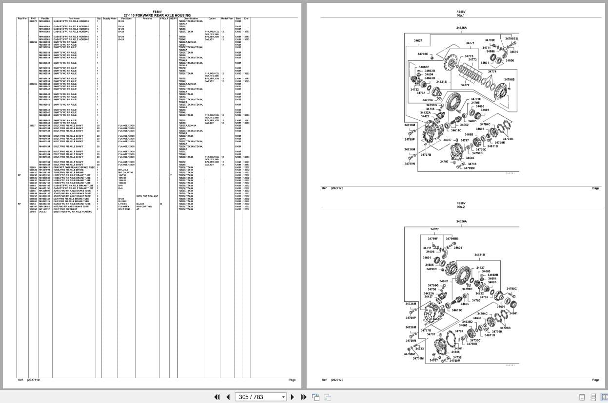 Mitsubishi Fuso Truck FS50V Spare Parts Catalog (2)