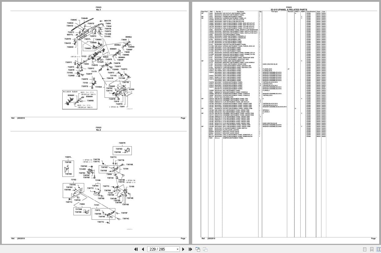 Mitsubishi Fuso Truck FS525 Spare Parts Catalog (2)