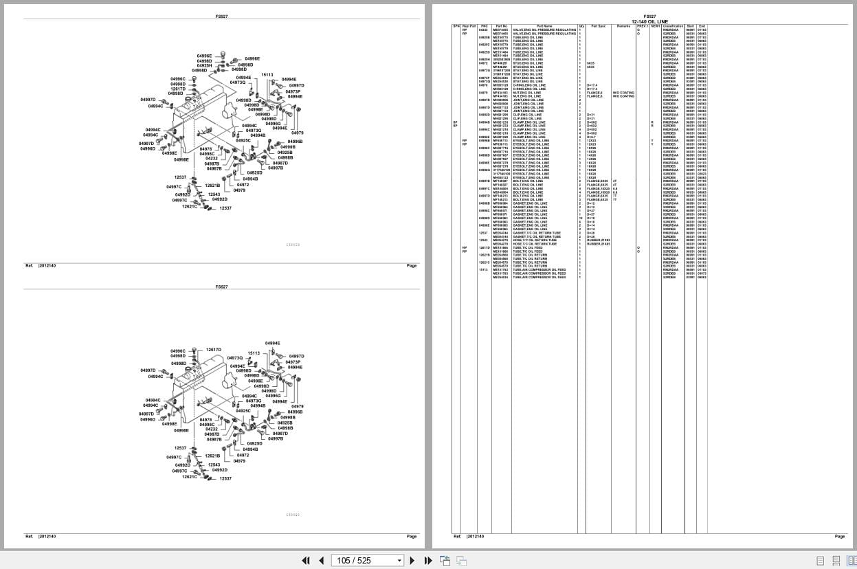 Mitsubishi Fuso Truck FS527 GXP Spare Parts Catalog (2)