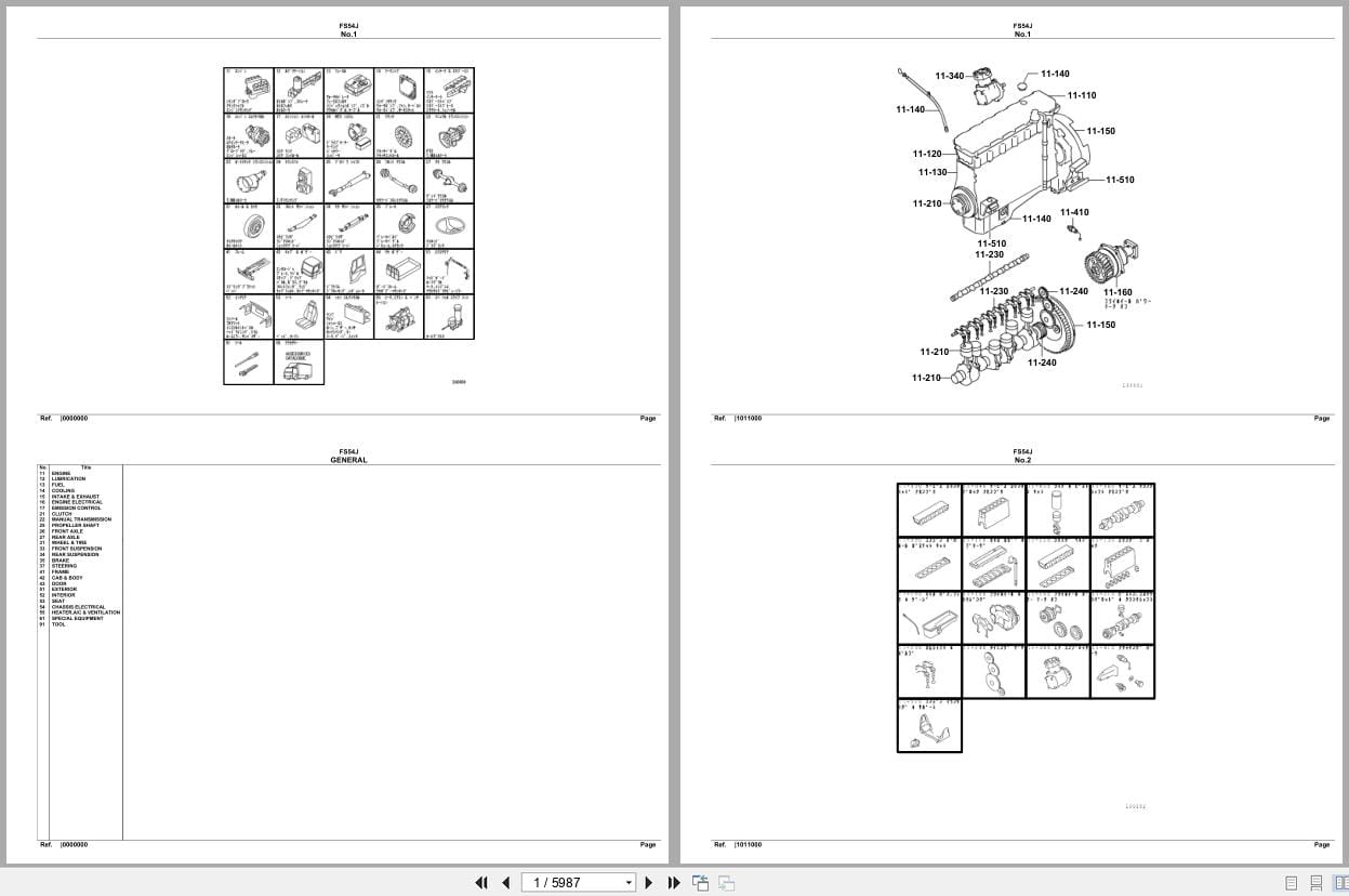 Mitsubishi Fuso Truck FS54J Spare Parts Catalog (1)