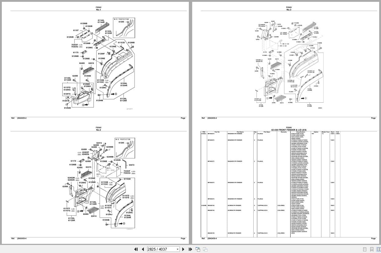Mitsubishi Fuso Truck FS54V Spare Parts Catalog (2)