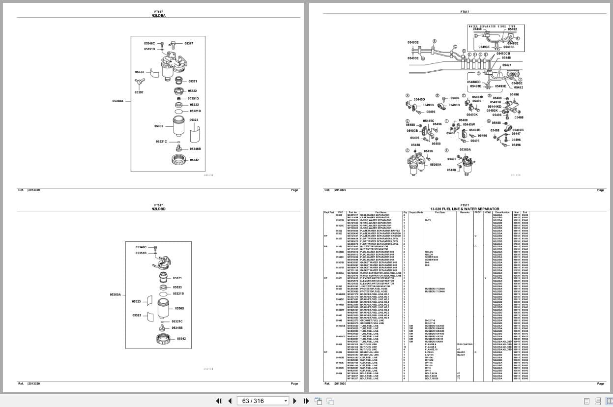 Mitsubishi Fuso Truck FT517 GXP Spare Parts Catalog (2)