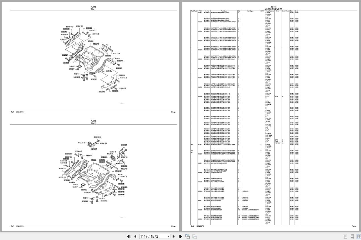 Mitsubishi Fuso Truck FU416 Spare Parts Catalog (2)