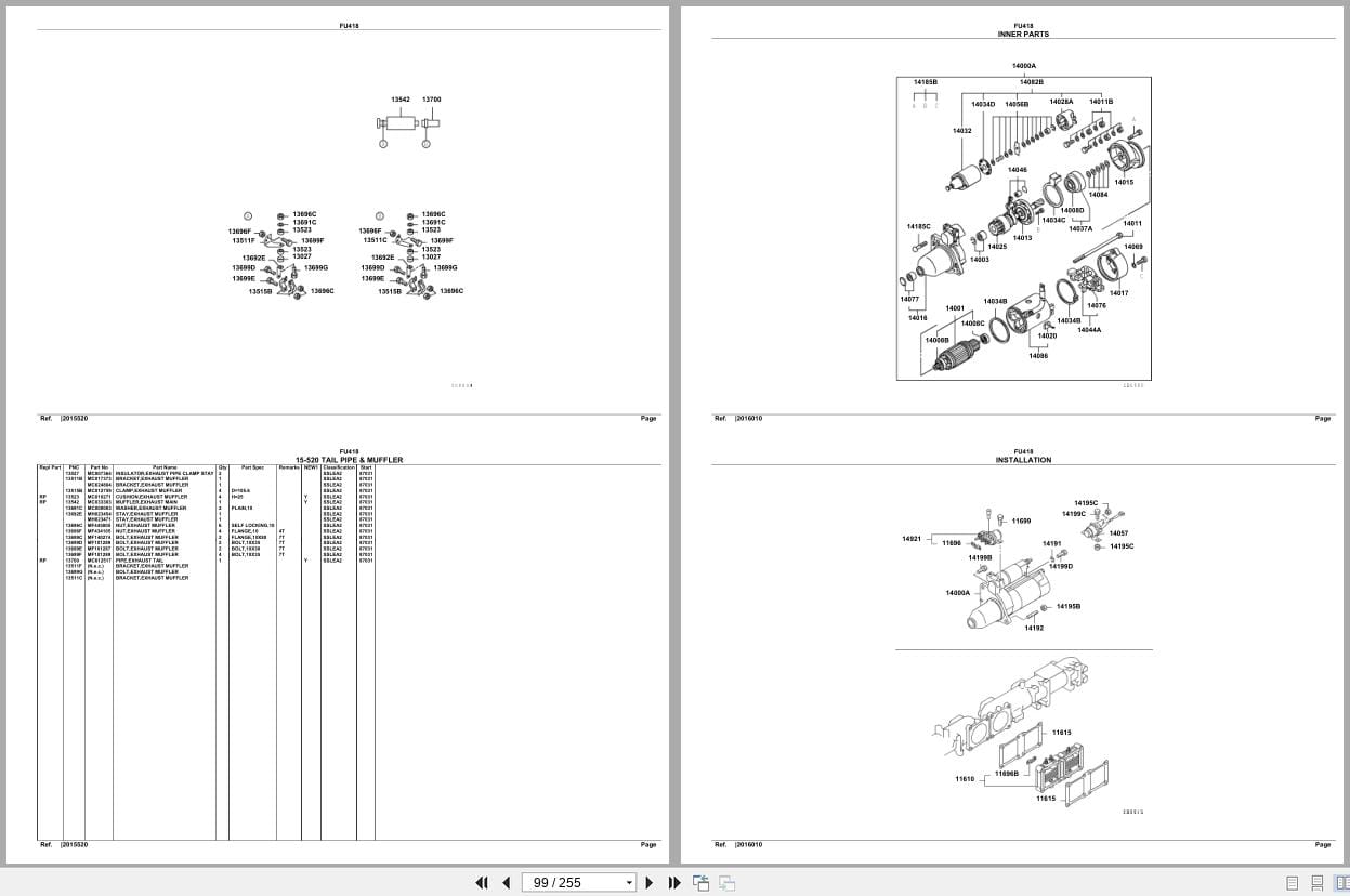 Mitsubishi Fuso Truck FU418 Euro Spare Parts Catalog (2)