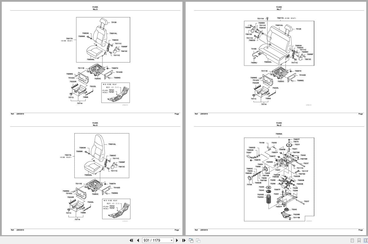 Mitsubishi Fuso Truck FU50K Spare Parts Catalog (2)