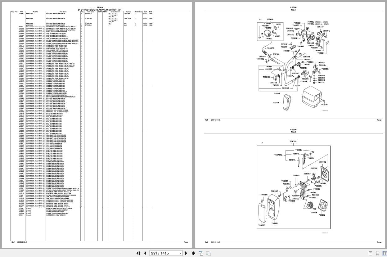 Mitsubishi Fuso Truck FU50M Spare Parts Catalog (2)