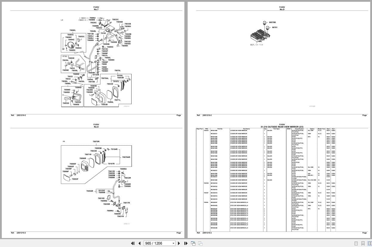 Mitsubishi Fuso Truck FU50V Spare Parts Catalog (2)