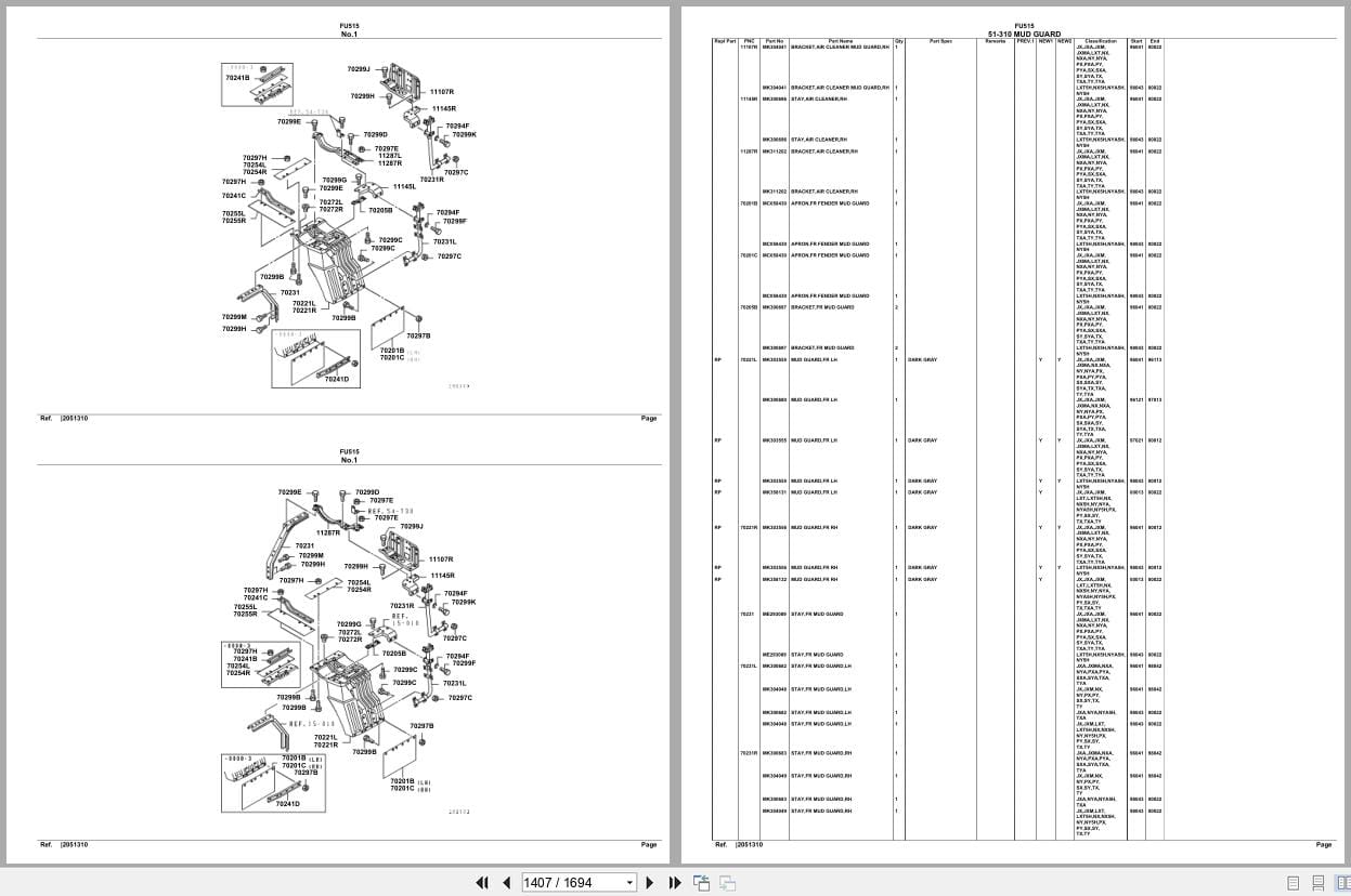 Mitsubishi Fuso Truck FU515 Spare Parts Catalog (2)