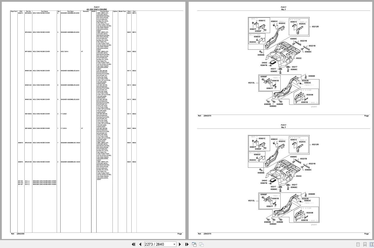 Mitsubishi Fuso Truck FU517 Spare Parts Catalog (2)