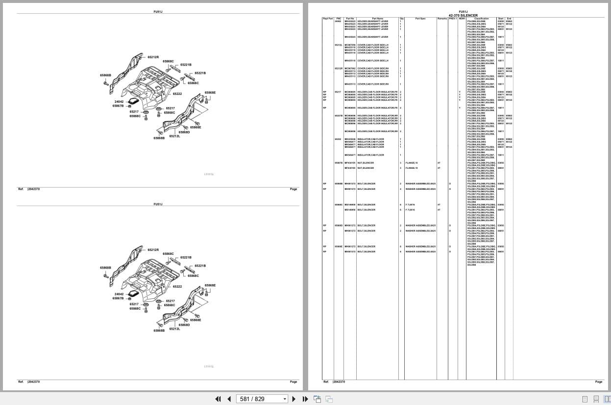 Mitsubishi Fuso Truck FU51J GXP Spare Parts Catalog (2)