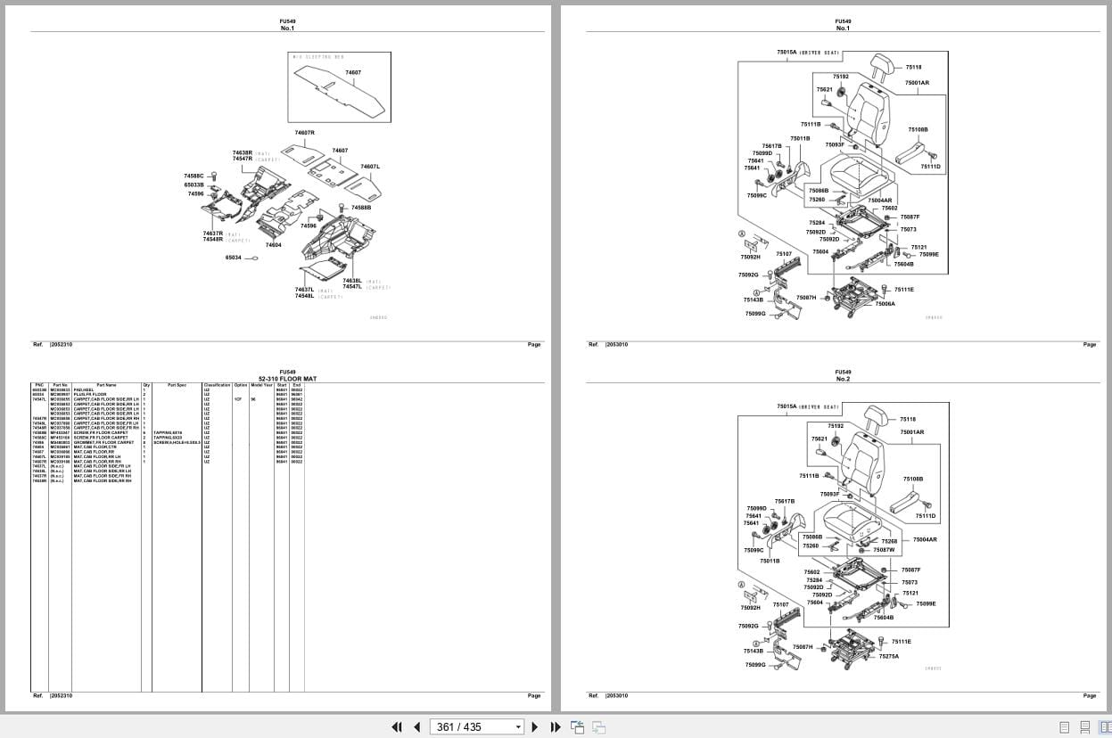 Mitsubishi Fuso Truck FU549 Spare Parts Catalog (2)