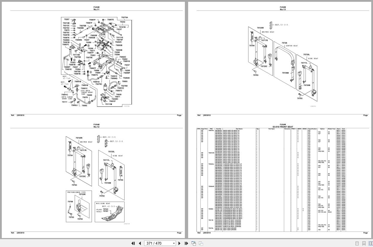 Mitsubishi Fuso Truck FU54M Spare Parts Catalog (2)