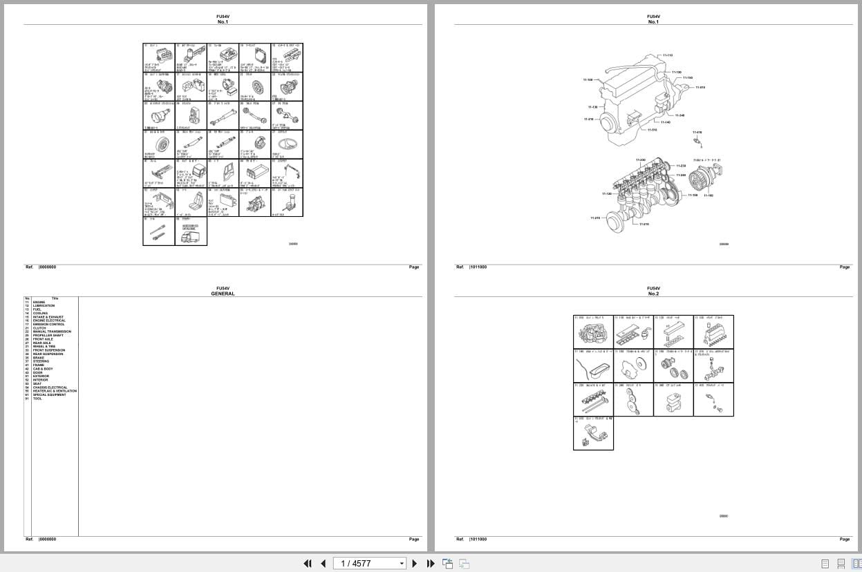 Mitsubishi Fuso Truck FU54V Spare Parts Catalog (1)