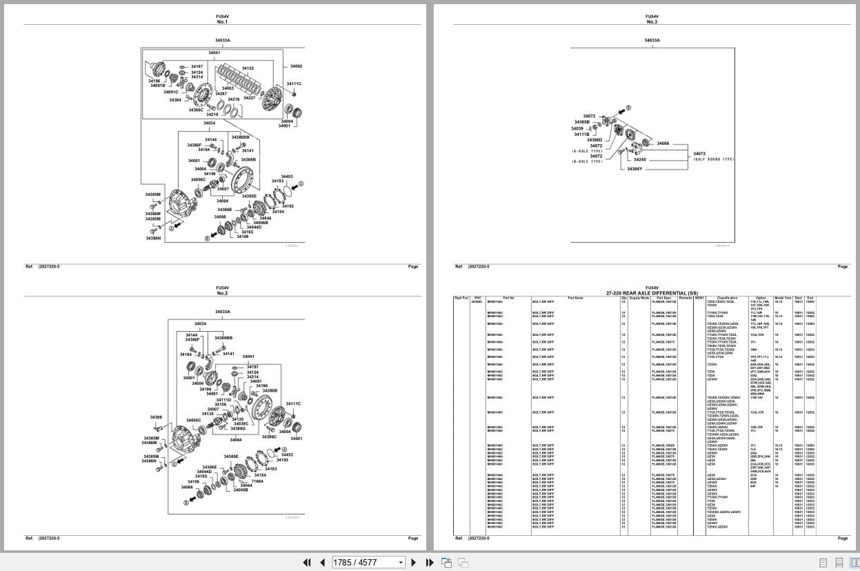Mitsubishi Fuso Truck FU54V Spare Parts Catalog (2)