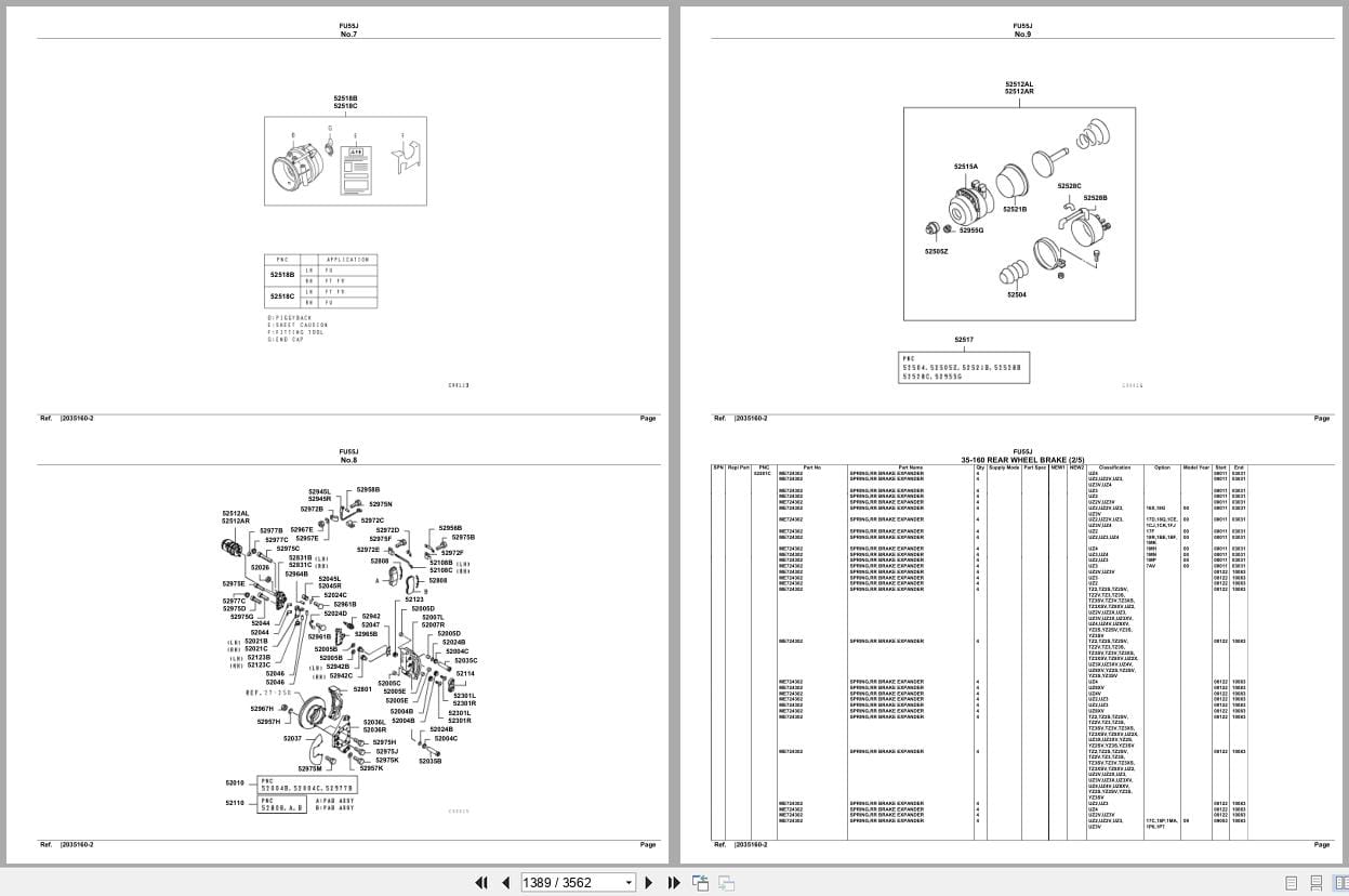 Mitsubishi Fuso Truck FU55J Spare Parts Catalog (2)
